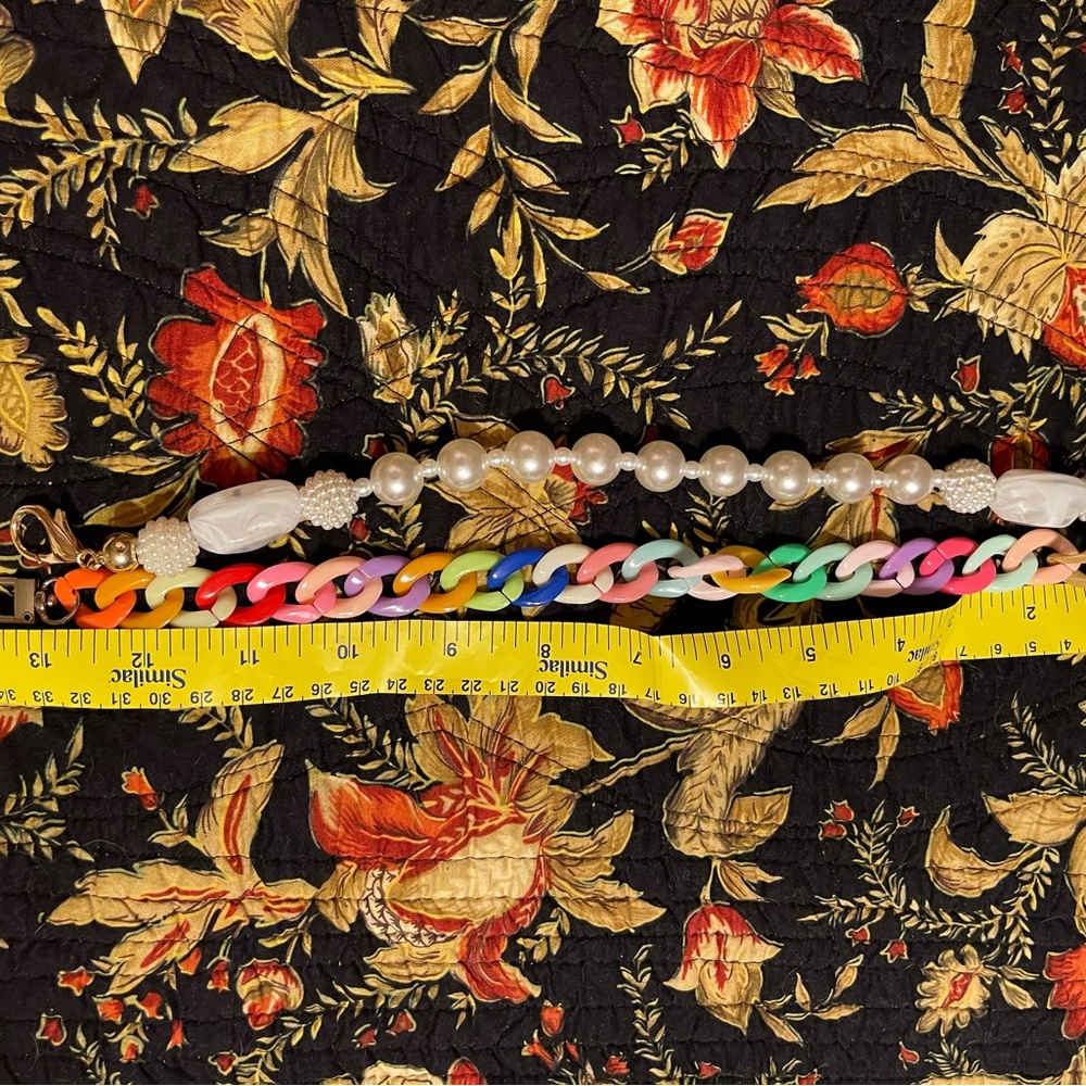 Pearl and Mixed Color Plastic Bag Accessories